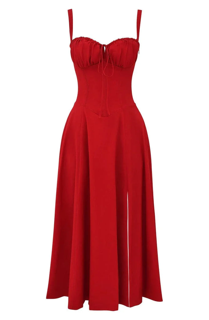 UrbanVibe™ FLORAL MIDRIFF WAIST SHAPER DRESS