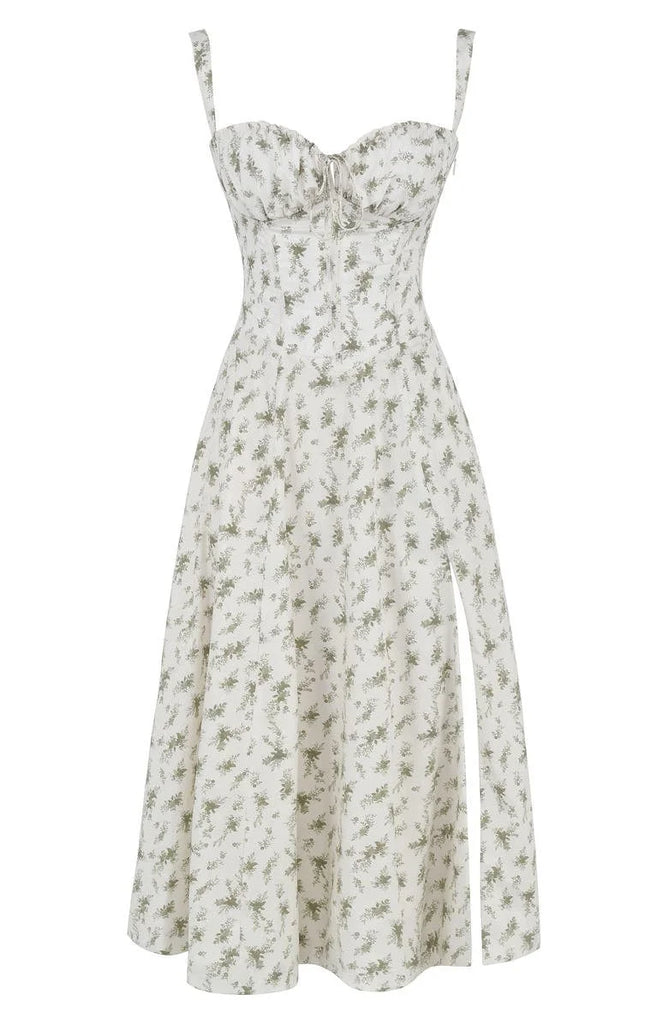 UrbanVibe™ FLORAL MIDRIFF WAIST SHAPER DRESS