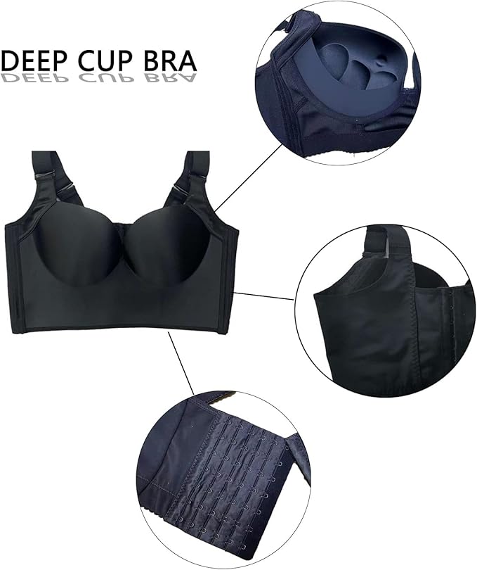 Push-Up Back Smoothing Bra - Black