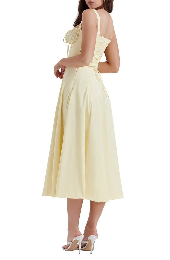 UrbanVibe™ FLORAL MIDRIFF WAIST SHAPER DRESS