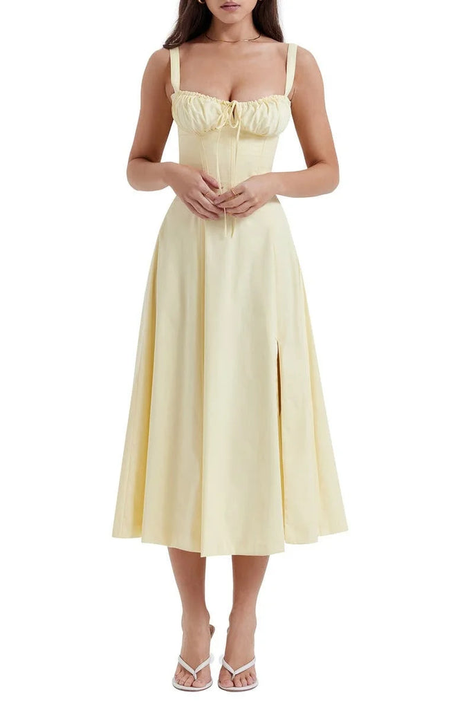 UrbanVibe™ FLORAL MIDRIFF WAIST SHAPER DRESS