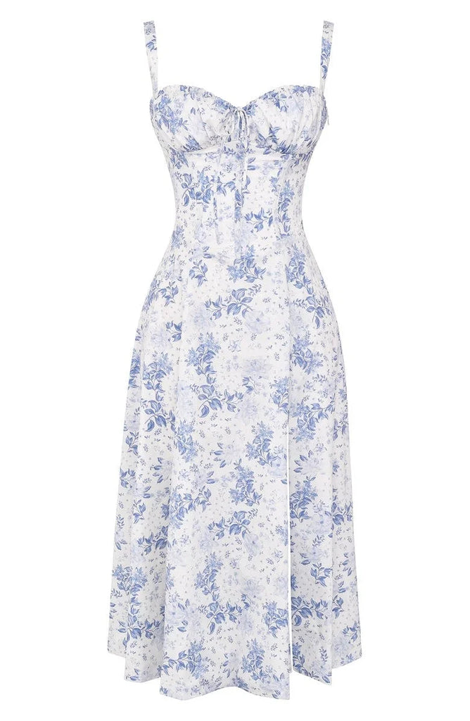 UrbanVibe™ FLORAL MIDRIFF WAIST SHAPER DRESS