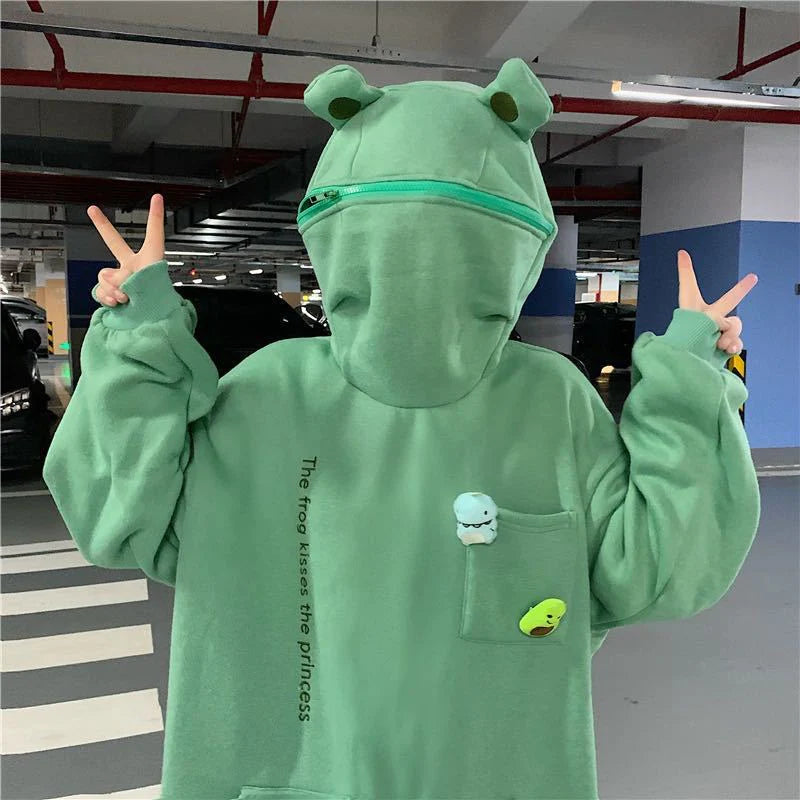 Hoodie discount with frog