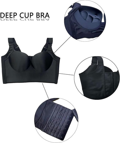 Push-Up Back Smoothing Bra - Black
