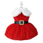 Dog Santa Claus outfit