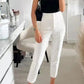 High waist tailored pants