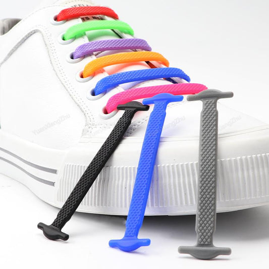 UrbanVibe™ Silicone Shoelaces  No Tie Shoe Laces