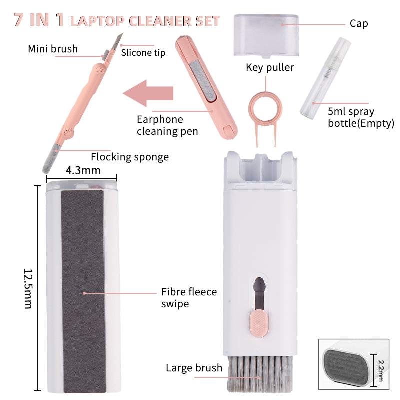 UrbanVibe™ 7-in-1 Computer Keyboard Cleaner Brush Kit